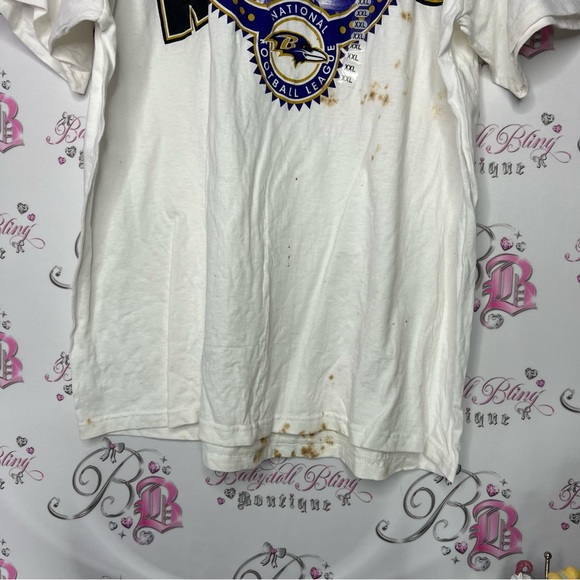 Baltimore ravens NWT tshirt brand new with tags tie dye brown spotted shirt - Picture 5 of 8